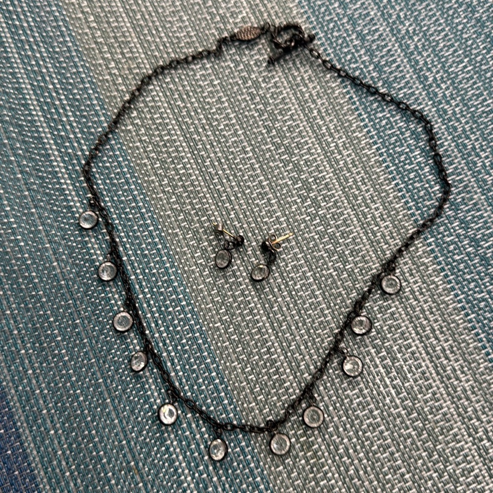 Crystal Necklace & Earrings